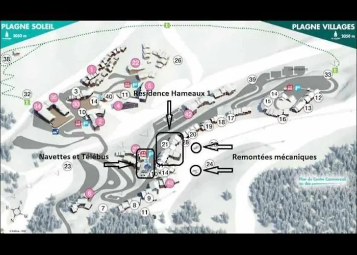 4 Pers 2050m Appartement La Plagne