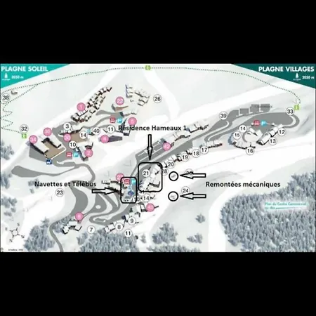 4 Pers 2050m Appartement La Plagne